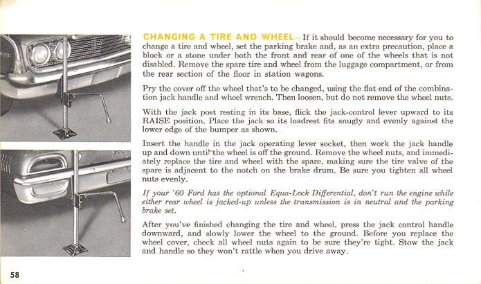1960 Ford Owners Manual Page 51